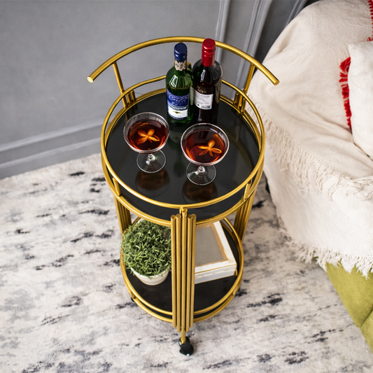 Compact Luxe Bar Setup