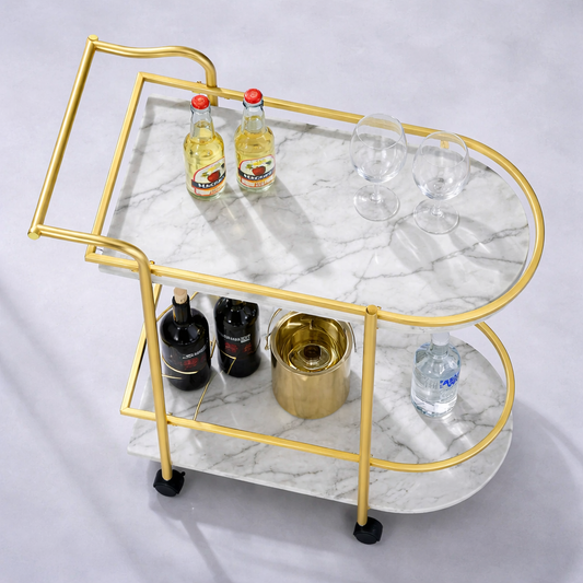 Aurora Luxe Bar Cart