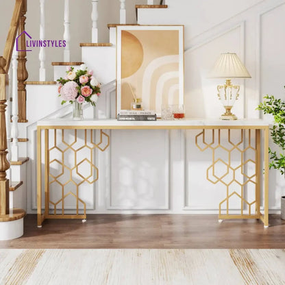 Luxury Gold Console Table