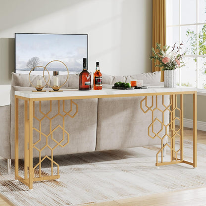 Luxury Gold Console Table