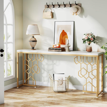 Luxury Gold Console Table