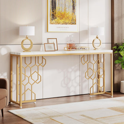 Luxury Gold Console Table