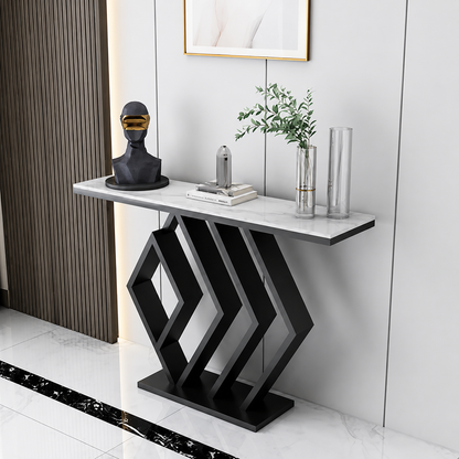 Luxury Console Table with Marble Top