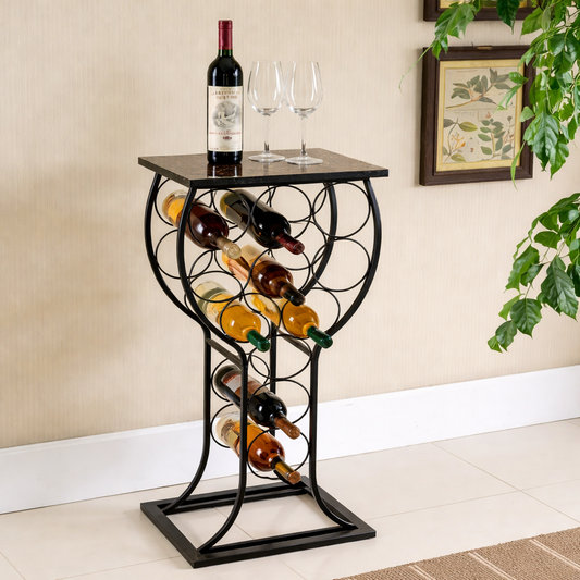 Elegant Wine Stand with Storage