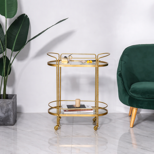 Modern Glam Serving Trolley