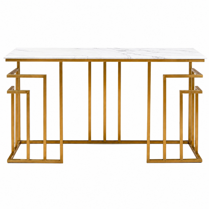 Modern Entryway Gold Console Table