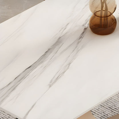 Modern Artistic White Dining Table with Golden Circle Base – 5-Piece Luxury Set