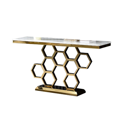 Luxury Honeycomb Console Table
